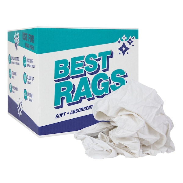 Monarch R-W39 Sheet Reclaimed Rags White - 10lb Box R1-W39-10 - main